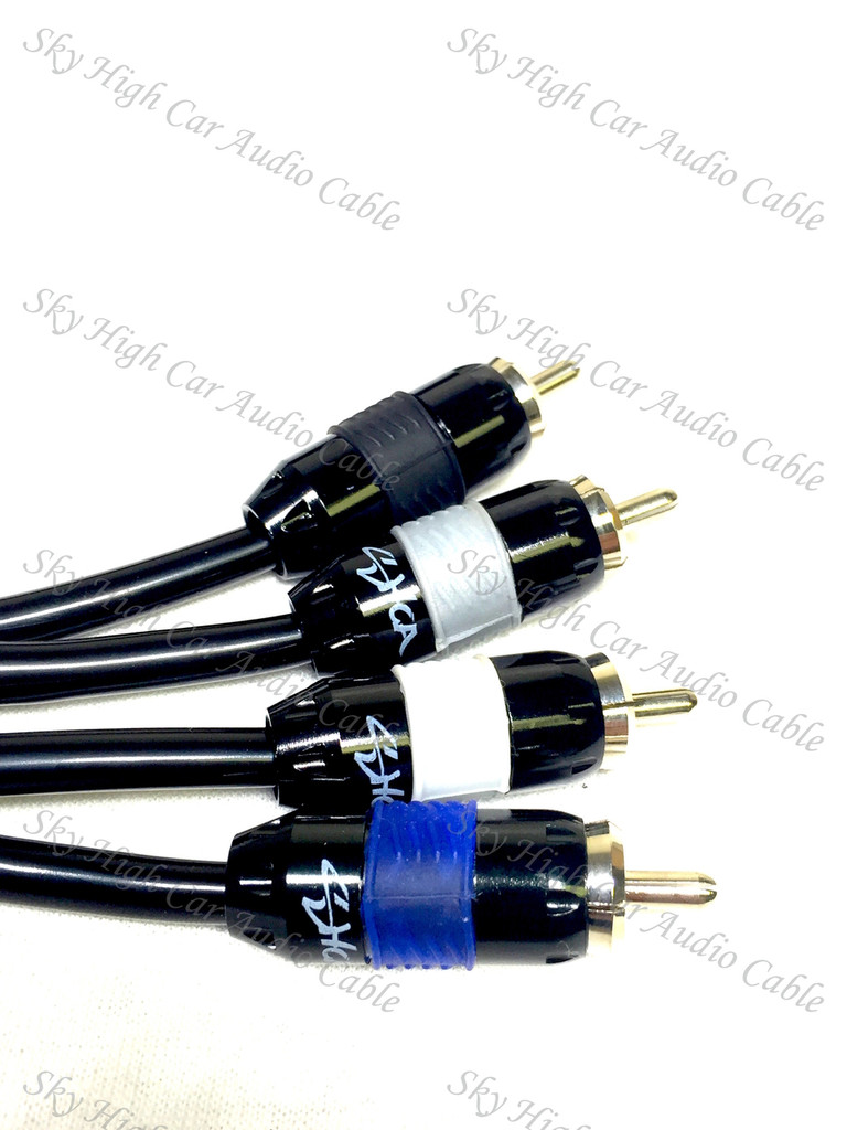 Sky High Car Audio Premium 4-Channel RCA 12ft-20ft