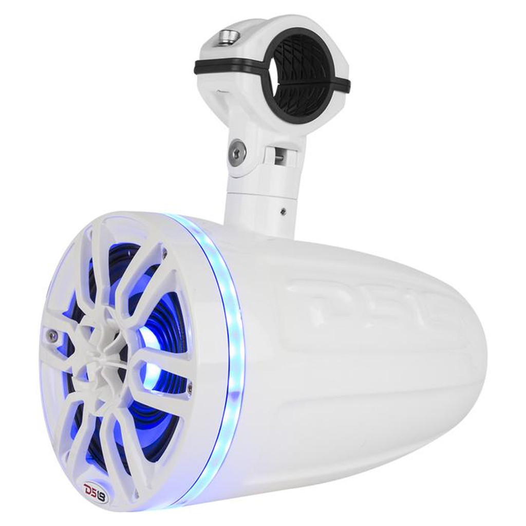 DS18 NXL8TPNEO HYDRO 8" 2-WAY MARINE WAKEBOARD POD TOWER SPEAKERS WITH 1.5" COMPRESSION DRIVER AND INTEGRATED RGB LIGHTS 550 WATTS (PAIR)