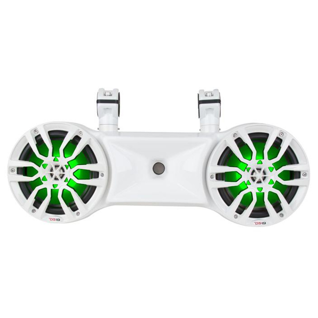 DS18 Hydro Dual 6.5" Double Wakeboard Pod Tower Speaker w/ 1.35" Driver & RGB LED Lights