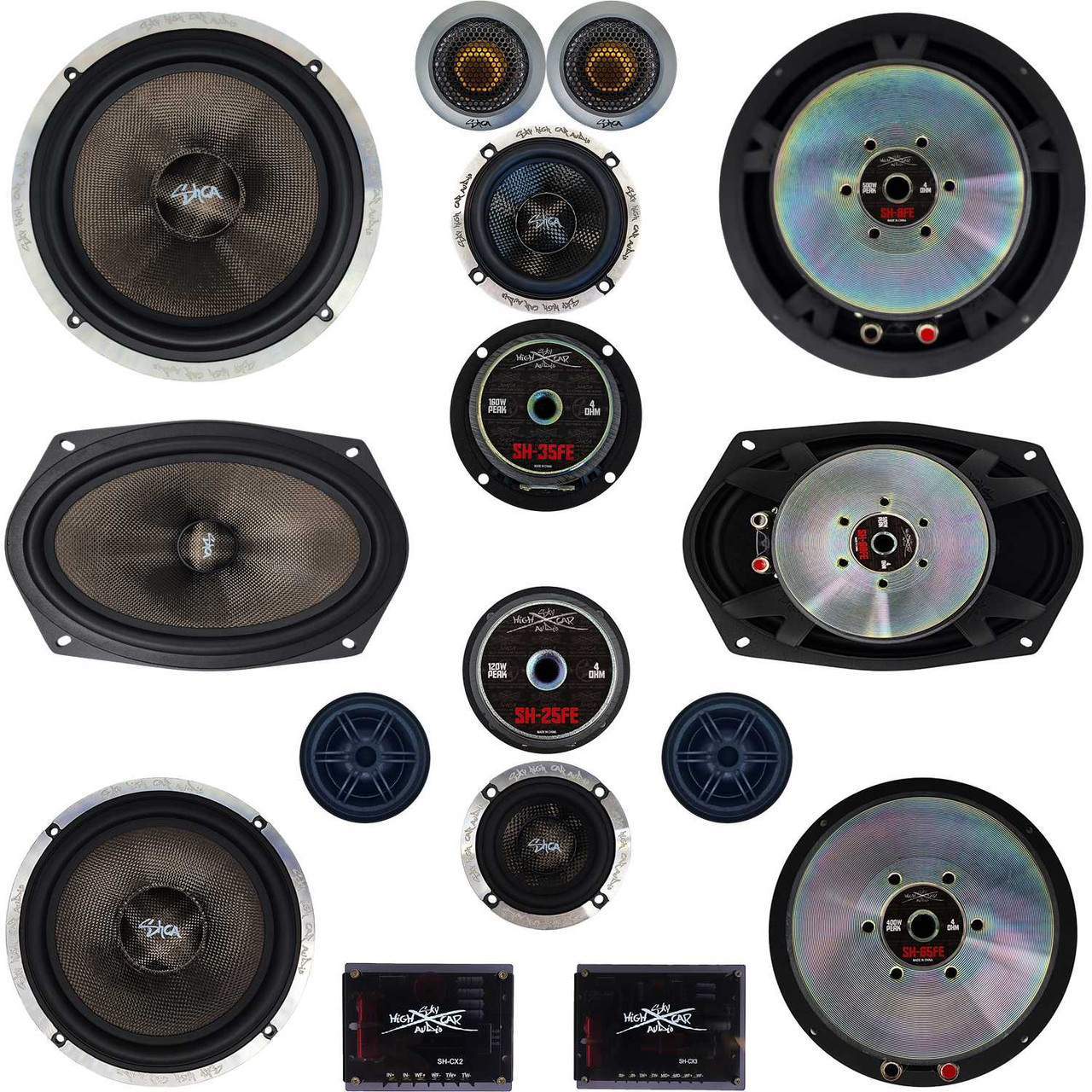 Sky High Car Audio Build-Your-Own Premium Ferrite Component Set ...