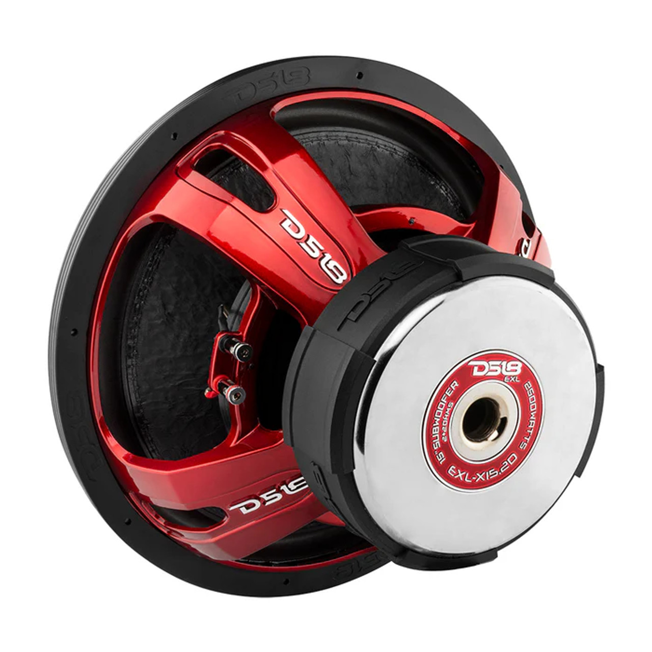 DS18 - EXL-X15.2D RED FRAME 15" SUBWOOFER 2 OHM 2500 WATTS DVC