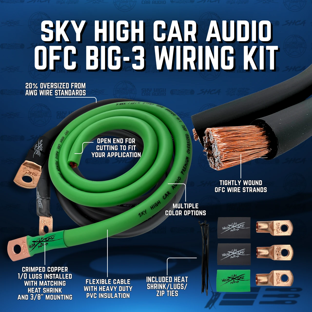 Sky High Car Audio 1/0 OFC Big 3 Sky High Car Audio