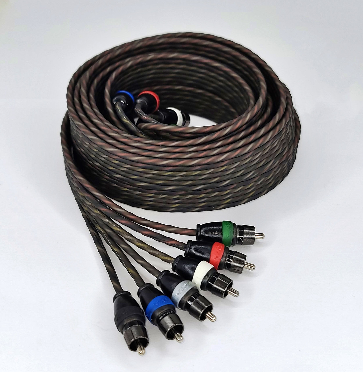 Sky High Car Audio Twisted 6-Channel Twisted RCA 12ft-20ft - Sky