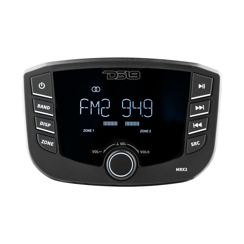 DS18 Marine Headunit LCD screen , 2 Zones, 4 volts Output, BT, RDS