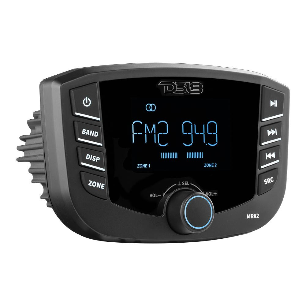 DS18 Marine Headunit LCD screen , 2 Zones, 4 volts Output, BT, RDS
