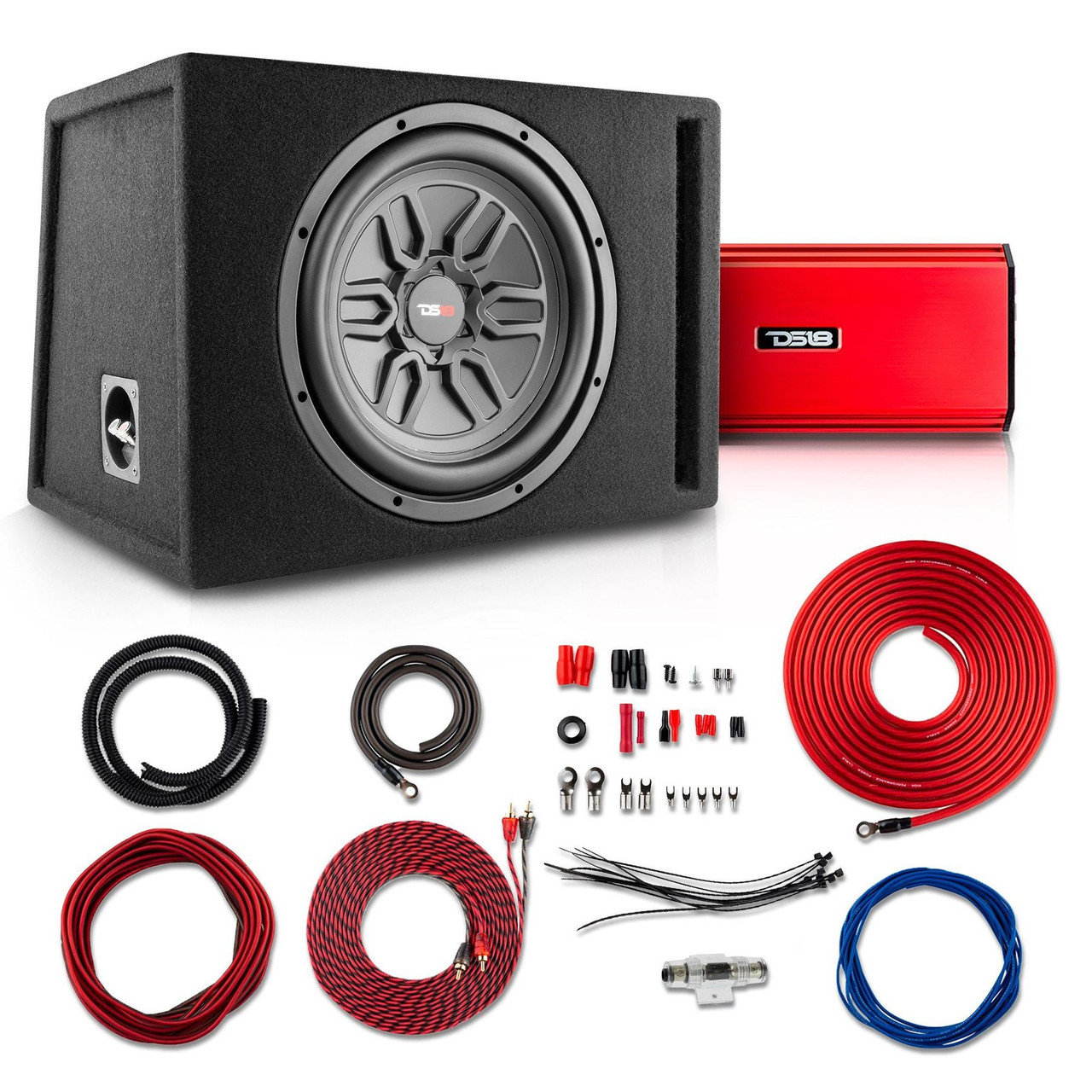 DS18 Bass Package 1 x SLC-MD12 In a Ported Box with S-1500.1/RD