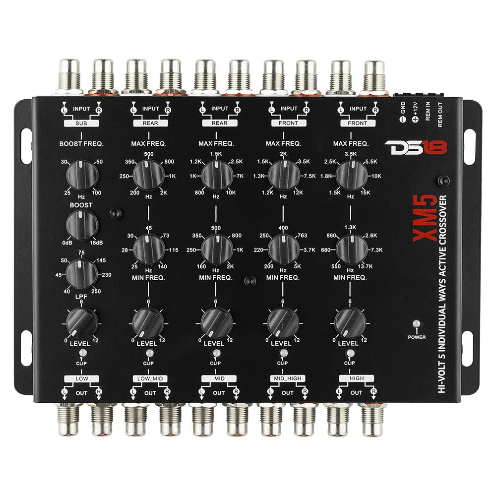 DS18 XM5 - 5 Way Pro Audio Crossover - Sky High Car Audio