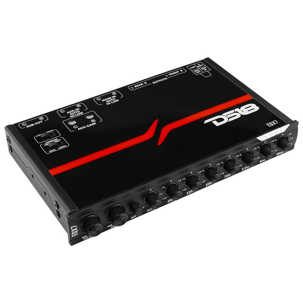 DS18 High Volt 7-Band Equalizer with High Level Input and Auto