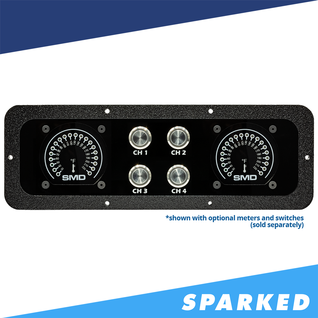 Sparked Innovations Switch Panel With Dual SMD Meter for GM or Chevrolet Truck 2003 – 2007