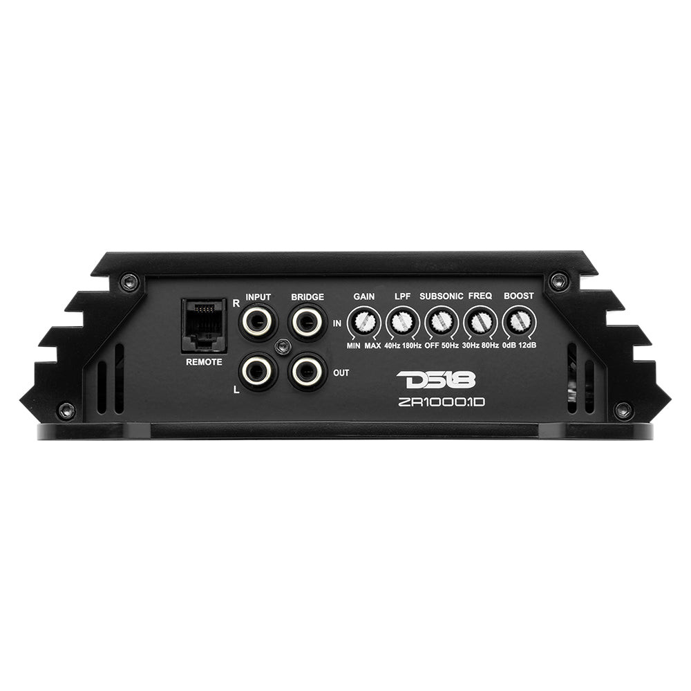 DS18 - ZR1000.1D Class D 1-Channel Monoblock Amplifier 1000 Watts