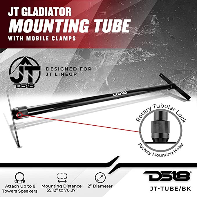 DS18 - JT-TUBE Mounting Tube with Mobile Clamps Perfect for