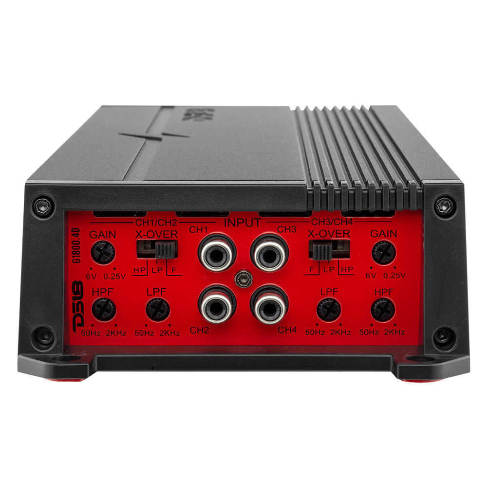 DS18 - G1800.4D Full-Range Class D 4-Channel Car Audio Amplifier