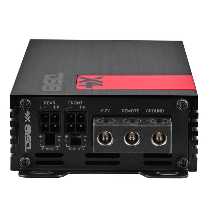 DS18 - X4 Ultra Compact Class D 4-Channel Car Amplifier 1400 Watts Max
