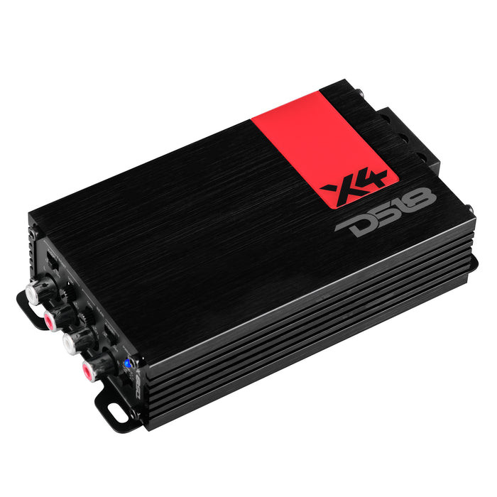 DS18 - X4 Ultra Compact Class D 4-Channel Car Amplifier 1400 Watts Max