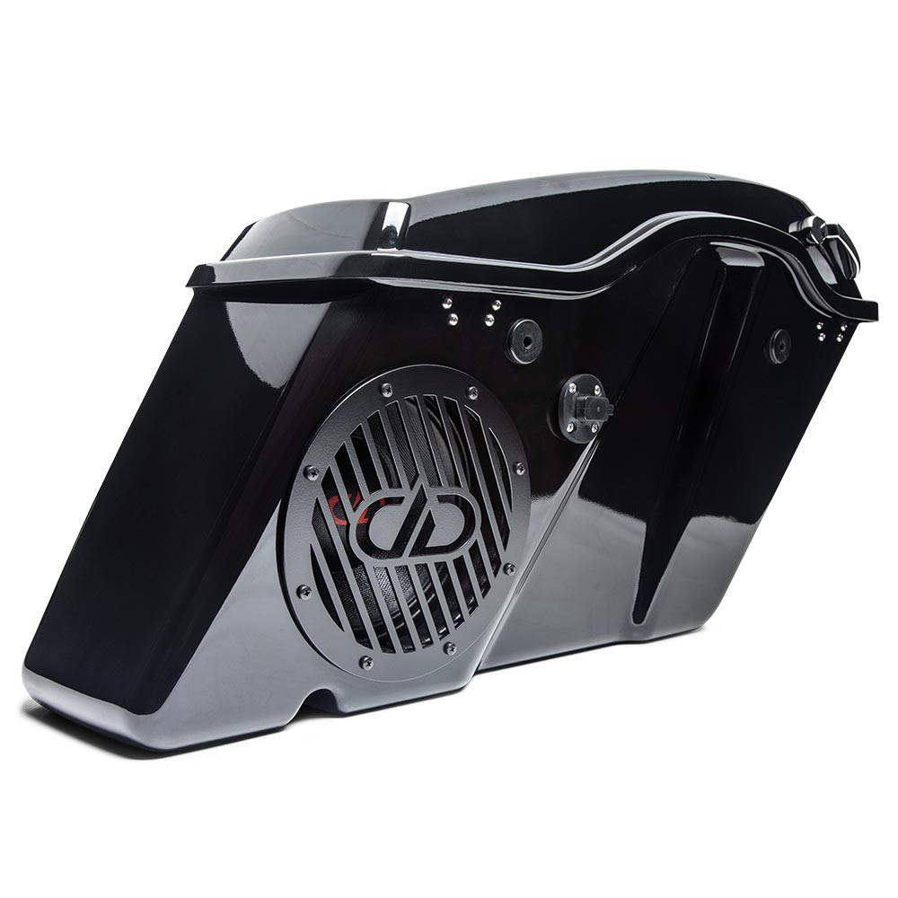 Stretched Saddlebags Harley Hard Bags With Speakers 4