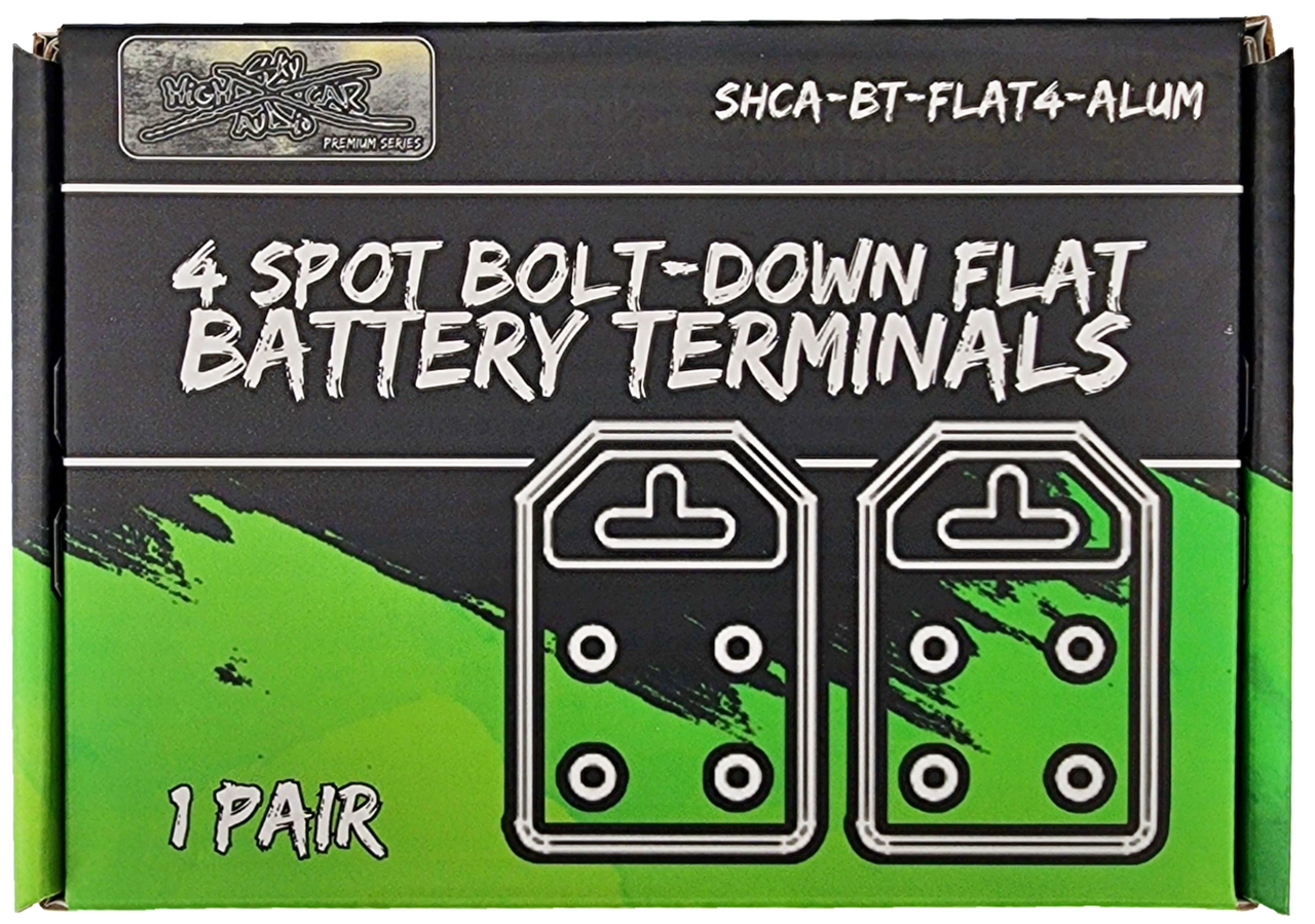 SHCA Flat 4 Spot Aluminum Battery Terminals 