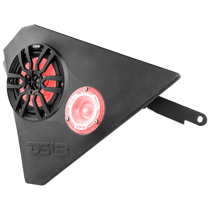 DS18 Polaris Slingshot Front Kick Panel Speaker Pods unloaded