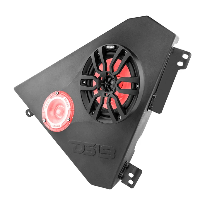 DS18 Polaris Slingshot Front Kick Panel Speaker Pods unloaded