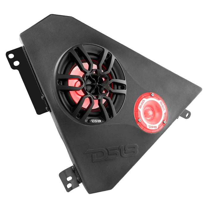 DS18 Polaris Slingshot Front Kick Panel Speaker Pods unloaded