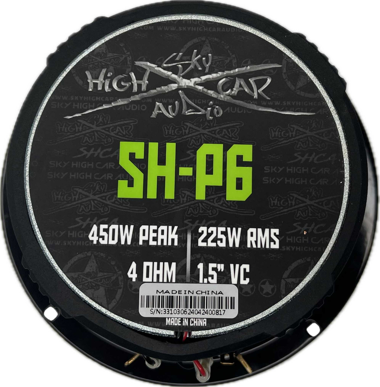 Sky High Car Audio SH-P6 6.5” COAXIAL MID-RANGE LOUDSPEAKER WITH 1