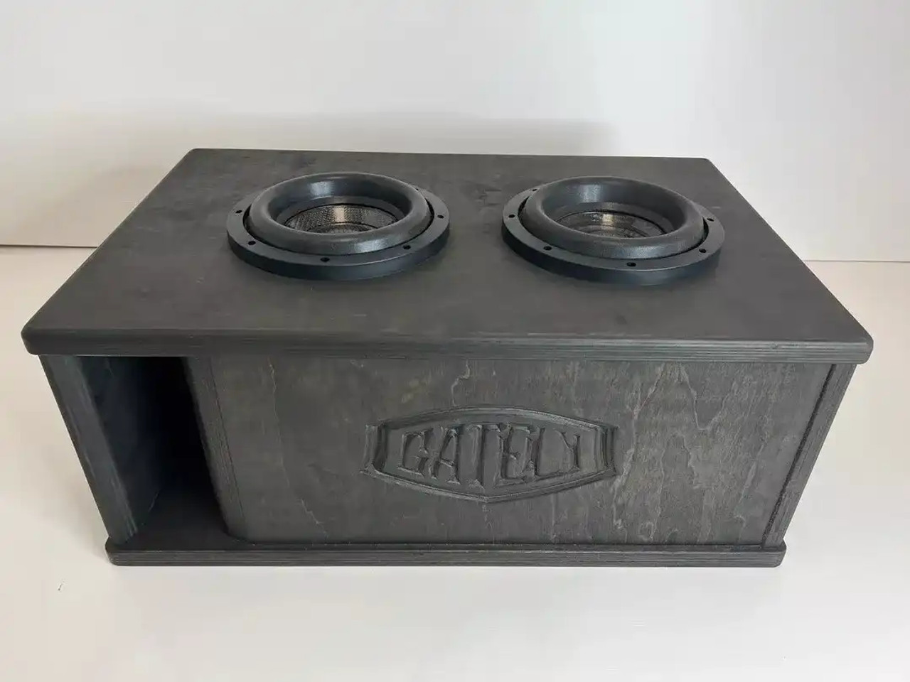 NEW! Gately Audio - 2 X 8" SUBWOOFER ENCLOSURE 1.5 CF - Sub Up/Port Back Gately