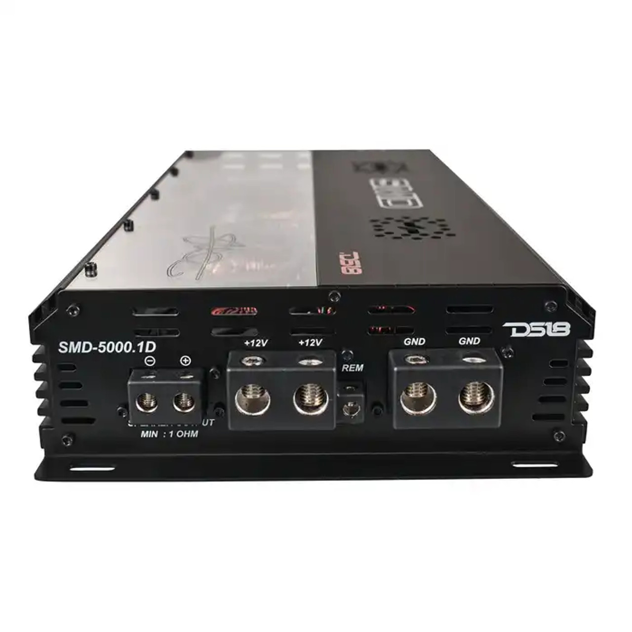 SMD - Monoblock Amplifier with VM-1 Voltmeter and Digital LED Lights 5000W RMS at 1-ohm - Steve Meade Designs DS18