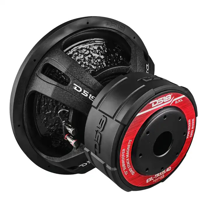 DS18 EXL 15” Subwoofer Quad Stack with Reinforced Cone 3000 Watts