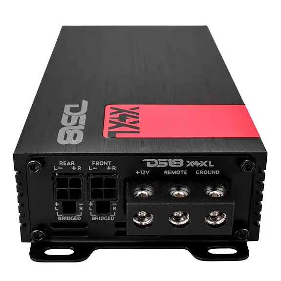DS18 X 4-Channel Ultra Compact Class D Amplifier 4 x 120 Watts Rms