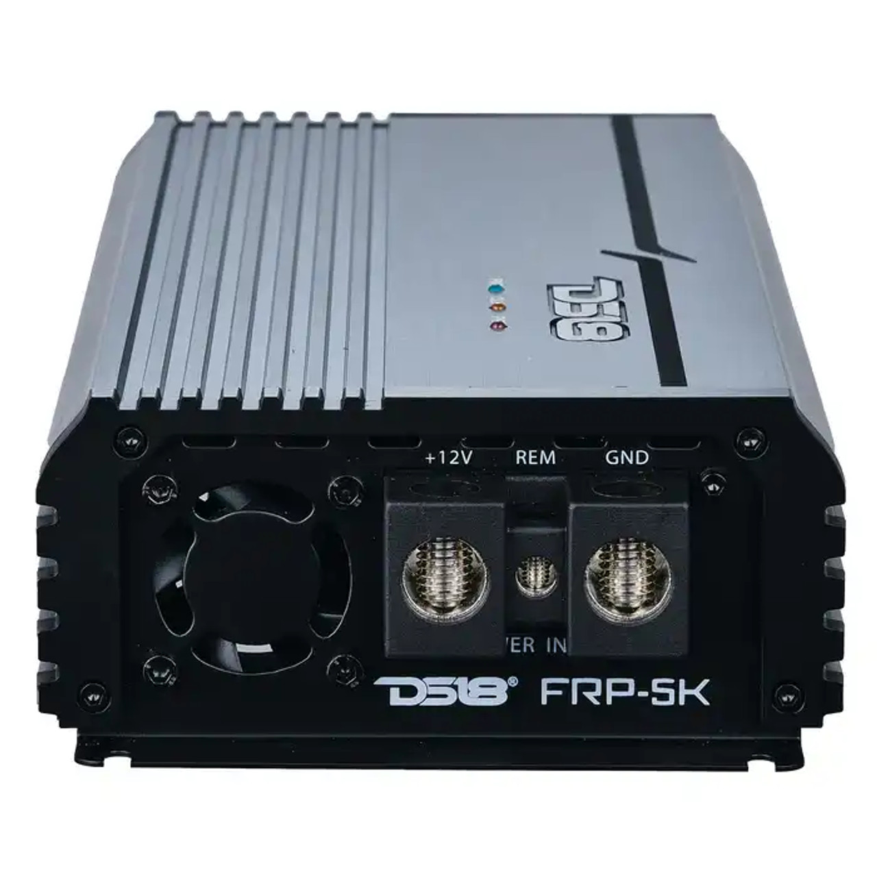 DS18 FRP Compact Full-Range Class D 1-Channel Amplifier 5,000 Watts Rms @ 1-Ohm Titanium DS18