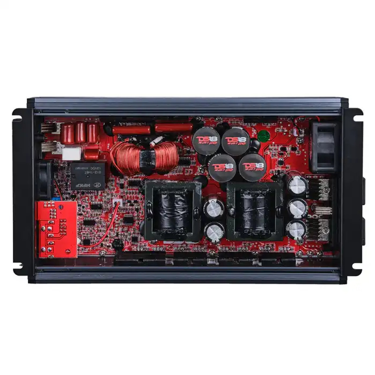 DS18 FRP Compact Full-Range Class D 1-Channel Amplifier 3,500 Watts Rms @ 1-Ohm Titanium DS18