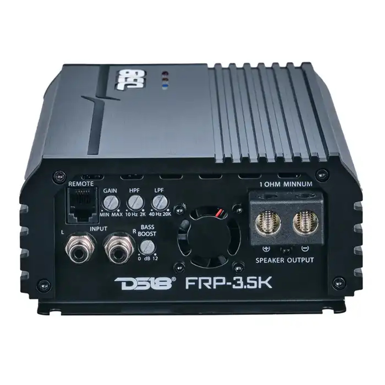 DS18 FRP Compact Full-Range Class D 1-Channel Amplifier 3,500 Watts Rms @ 1-Ohm Titanium DS18
