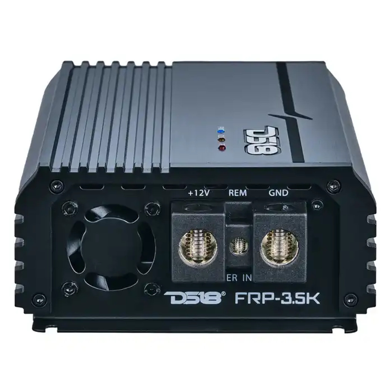 DS18 FRP Compact Full-Range Class D 1-Channel Amplifier 3,500 Watts Rms @ 1-Ohm Titanium DS18