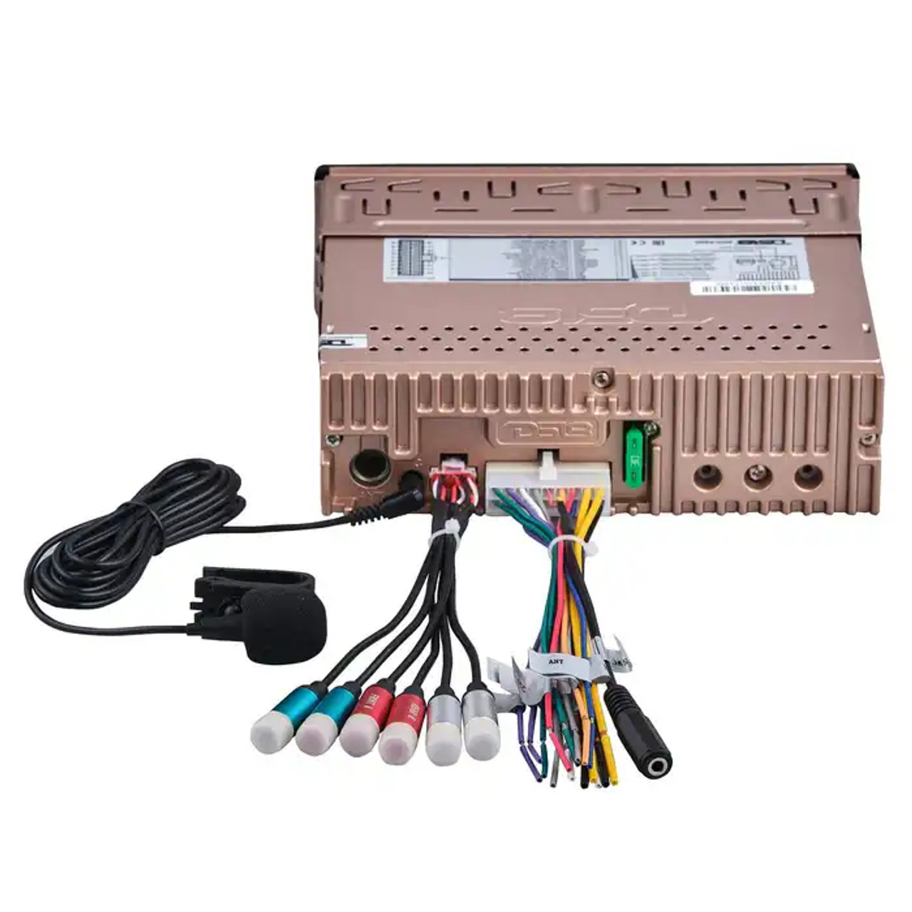 DS18 High Power 240 Watts RMS (4 x 60) Digital Media Receiver | Single Din | DSP | APP | Bluetooth Audio and Calling Head Unit | Aux Input | USB | Mechless | AM/FM Radio Receiver | 3V + 3.5V Subwoofer DS18