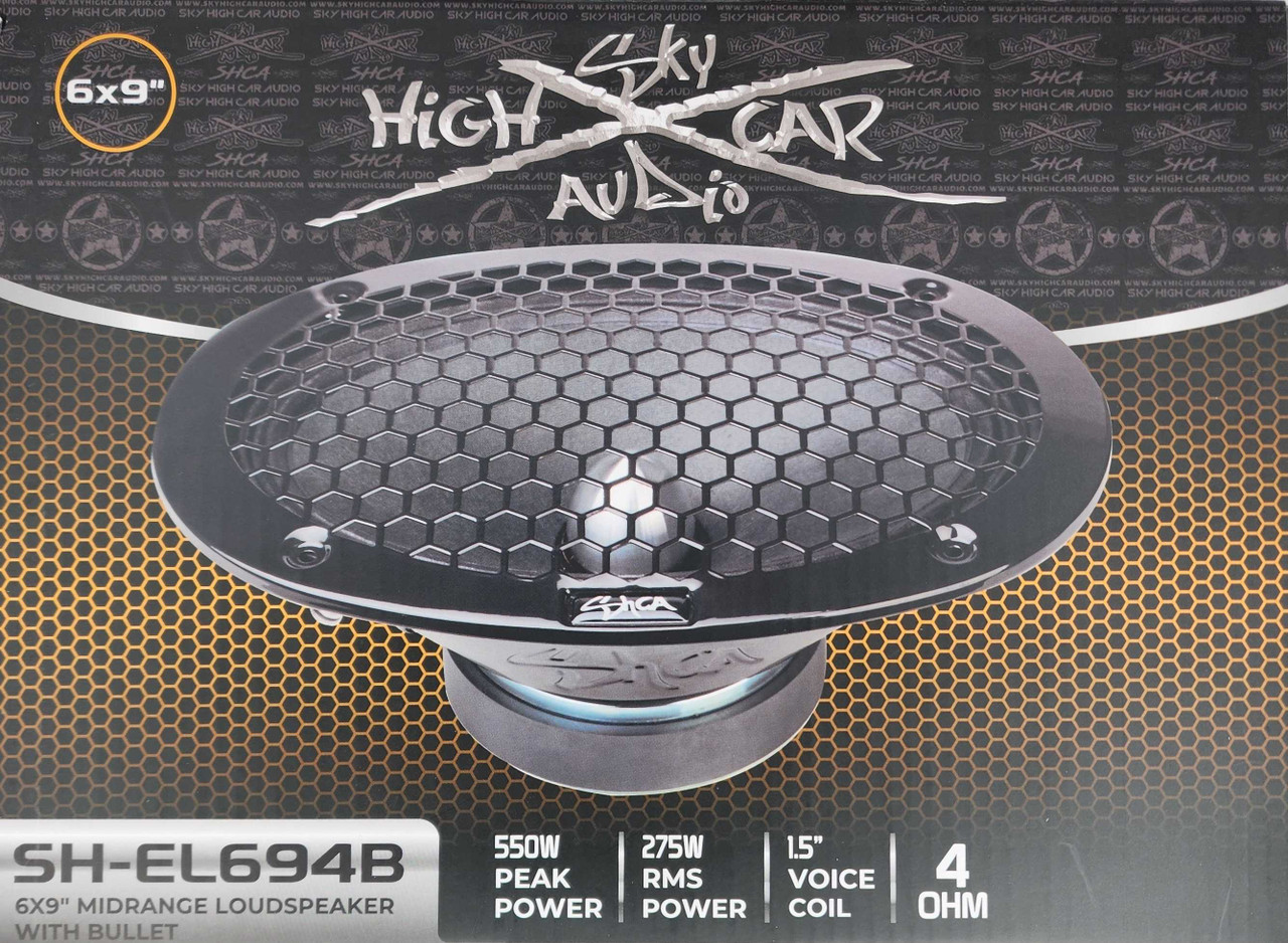 Sky High Car Audio SH-EL694B 6x9” Midrange Speaker