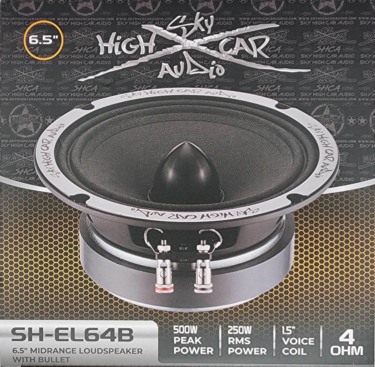 SHCA SH-EL64B 6.5 Midrange Speaker - 500 Watts 4 ohm
