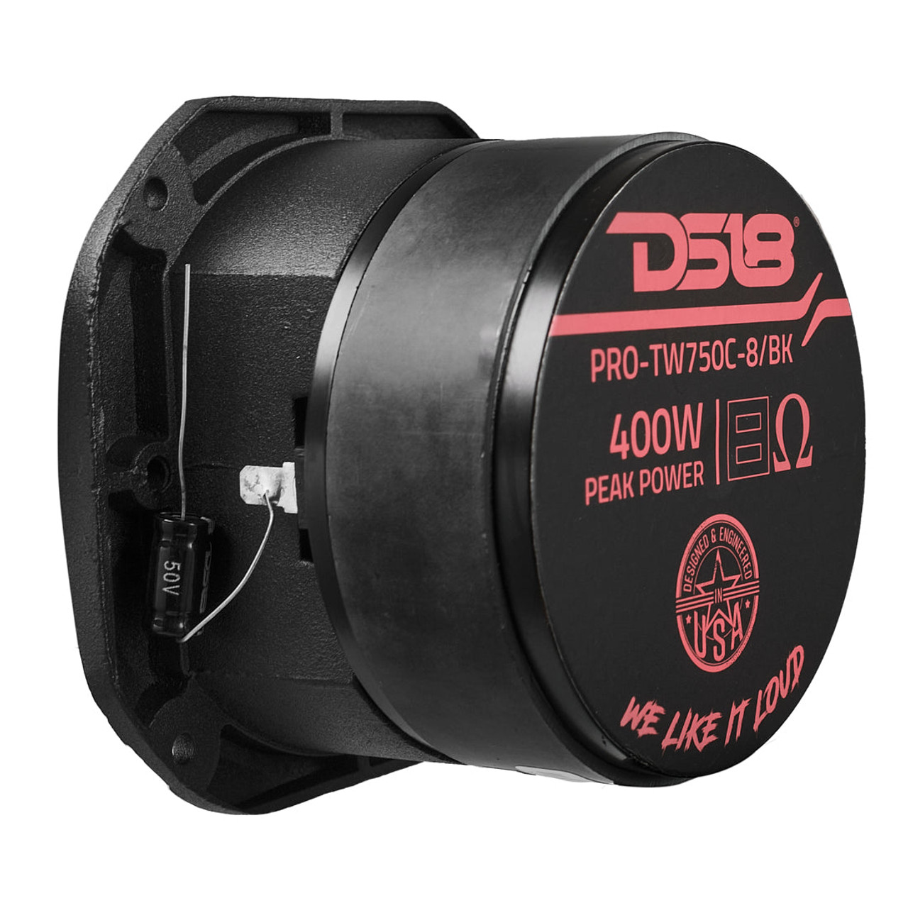 DS18 4" Super Bullet Tweeter with 1.5" Titanium Voice Coil and Oversized Ferrite Magnet 200 Watts 8-Ohm