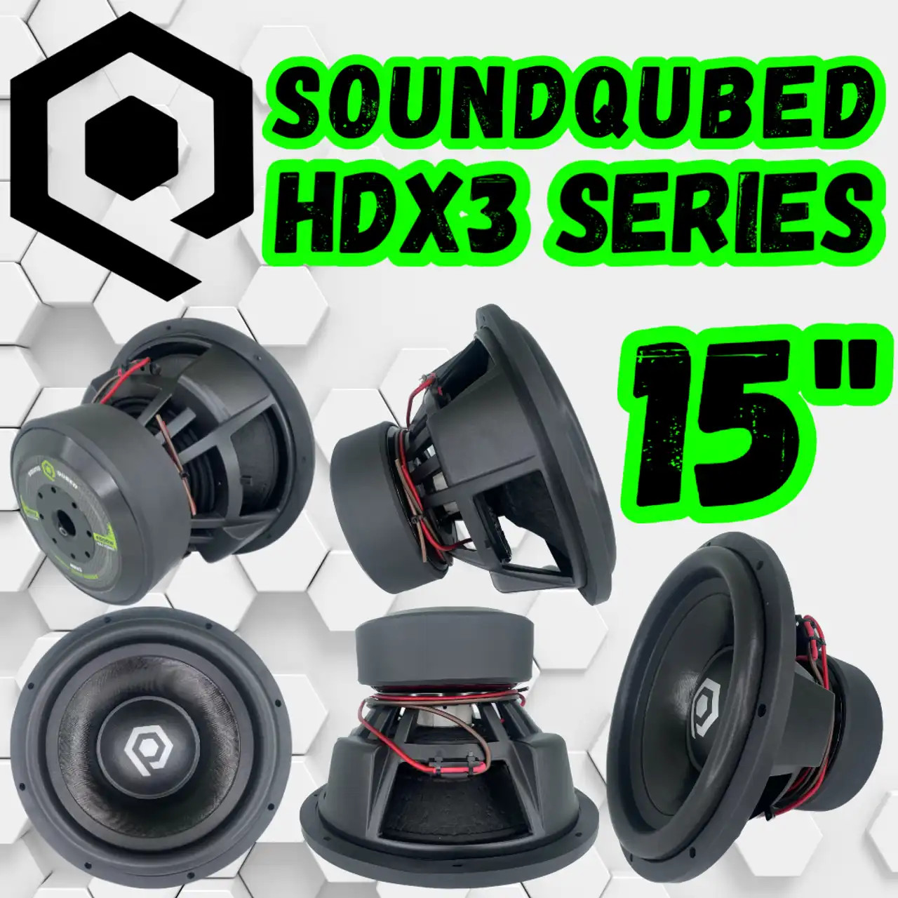B Stock SoundQubed HDX3-15 Series Subwoofers SoundQubed