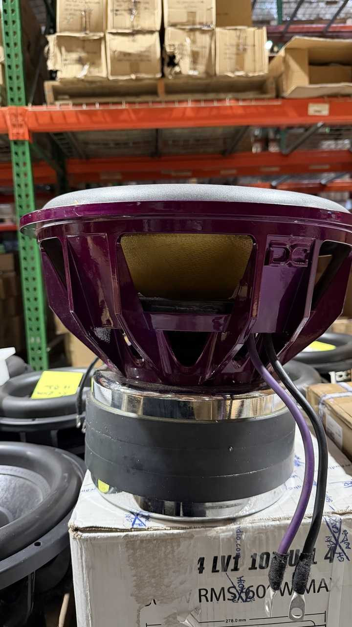 B Stock Dc Audio LVL 5 15" D1 Carbon cone, Carbon cap, purple basket DC Audio