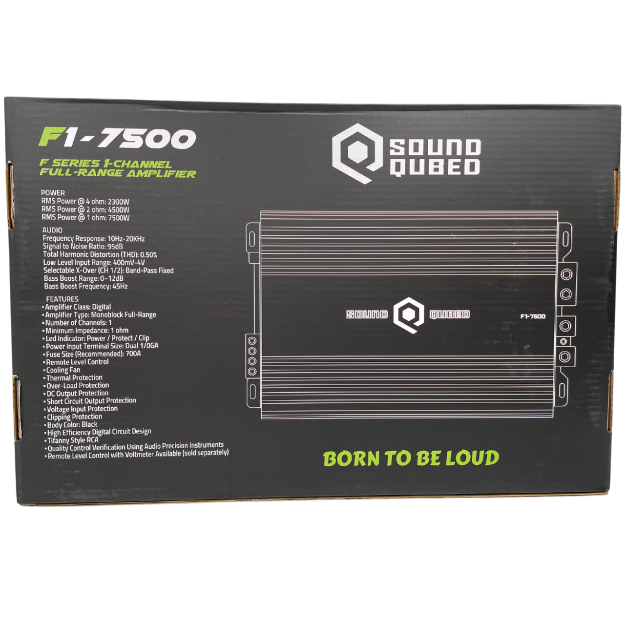 B Stock SoundQubed 7500 Watts F1-7500 Full Bridge Mono Block Amplifier SoundQubed