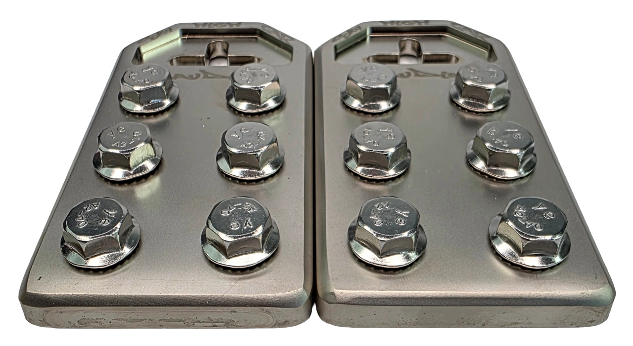 Sky High Car Audio Cast Flat 6 Spot Battery Terminals