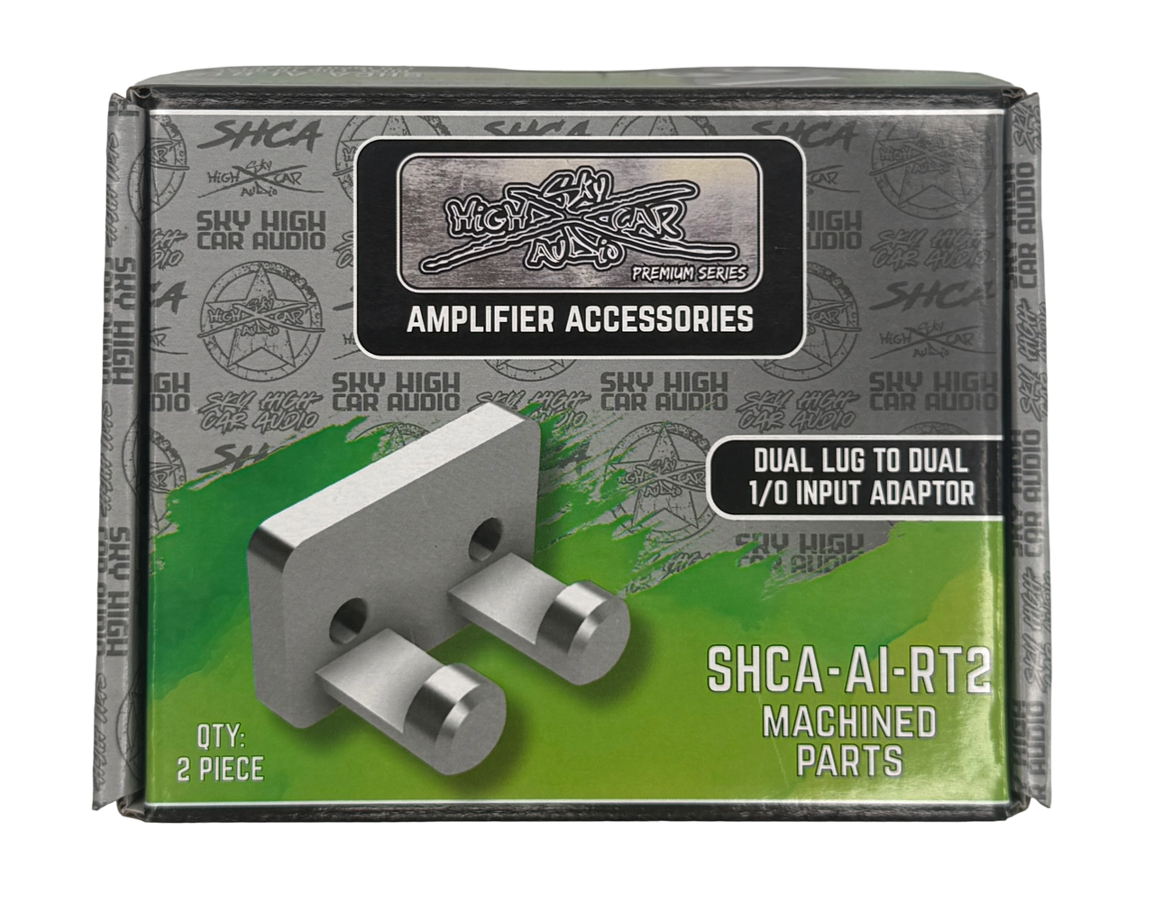 SHCA Dual Amplifier Input to 90° Ring Terminal Adapter Sky High Car Audio