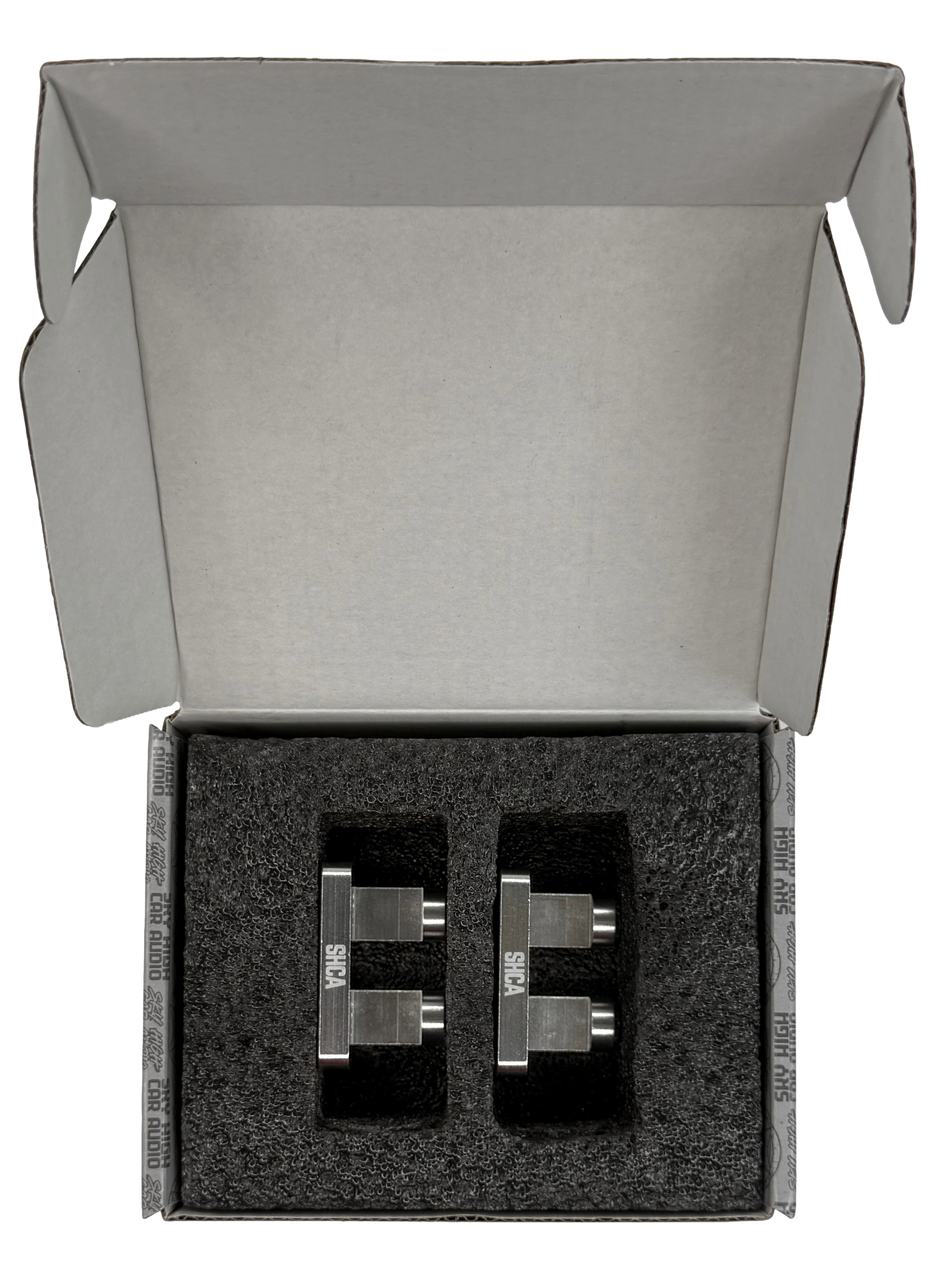 SHCA Dual Amplifier Input to 90° Ring Terminal Adapter Sky High Car Audio