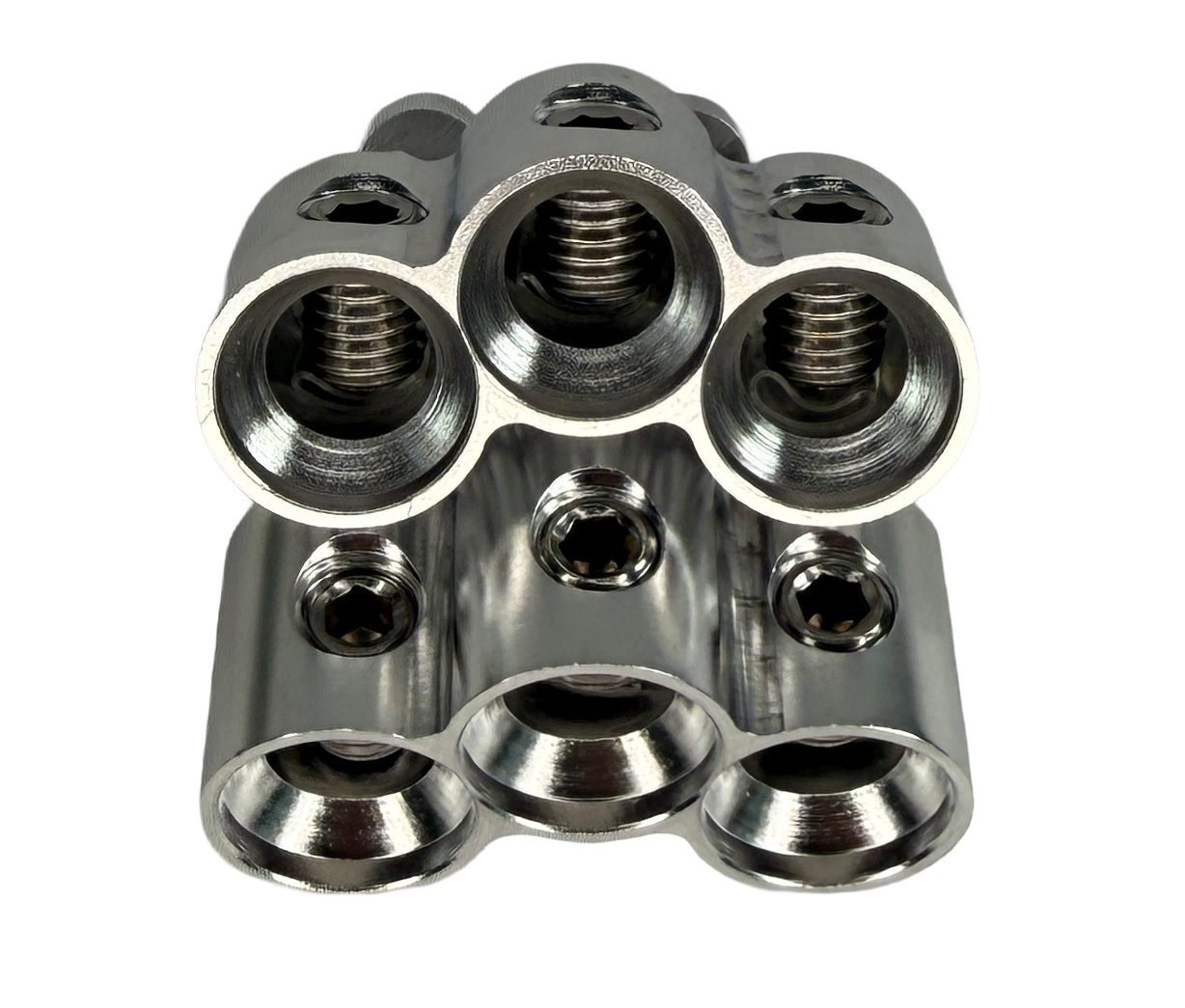 SHCA Dual Set Screw Amplifier Input Expansion Block Sky High Car Audio