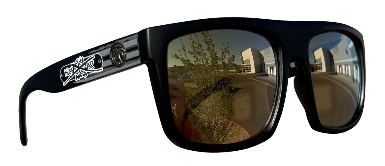 SHCA x Heatwave Regulator Sunglasses: Black with Gold Rush Lens