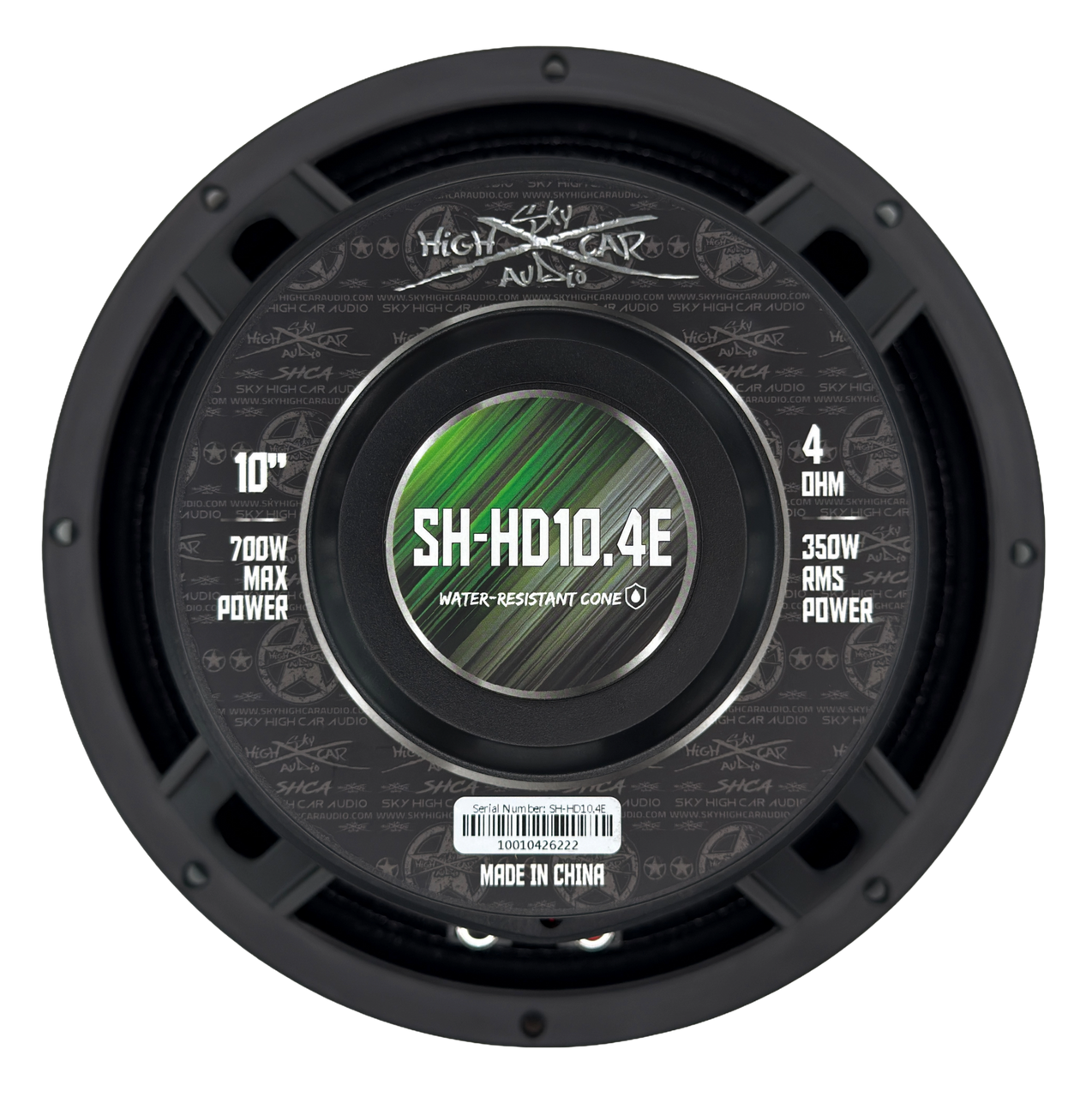 SHCA Pro Audio HD10.4E 10" Hybrid Midrange Coaxial Speaker 700 Watts 4 ohm (Single)