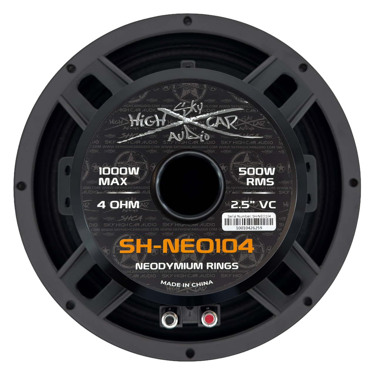 SHCA NEO104 10" Neo Midrange Loudspeaker 2" VC 4 ohm (Single Speaker)