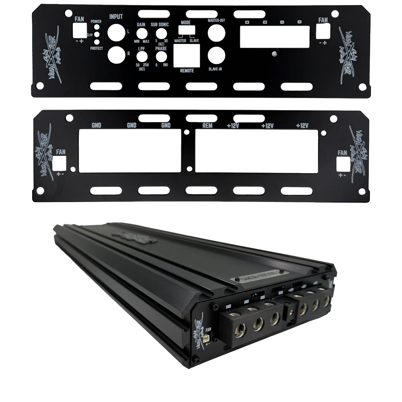 Sky High Car Audio Footless Amplifier End Caps 