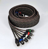 Sky High Car Audio Twisted 6-Channel Twisted RCA 12ft-20ft