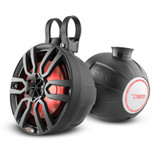 B-Stock DS18 HYDRO 8" Pod 375W Speaker with Integrated RGB LED Lights (Pair) - Black Pods