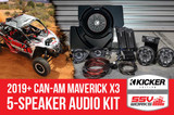 SSV WORKS 2017+ CanAm X3 Complete Kicker 5-Speaker Plug-and-Play System